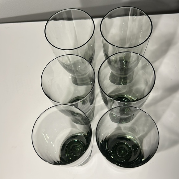 Holmegaard Copenhagen MCM Lutken Smoke Canada Stemless Water Glass Set of 6 - Picture 3 of 6